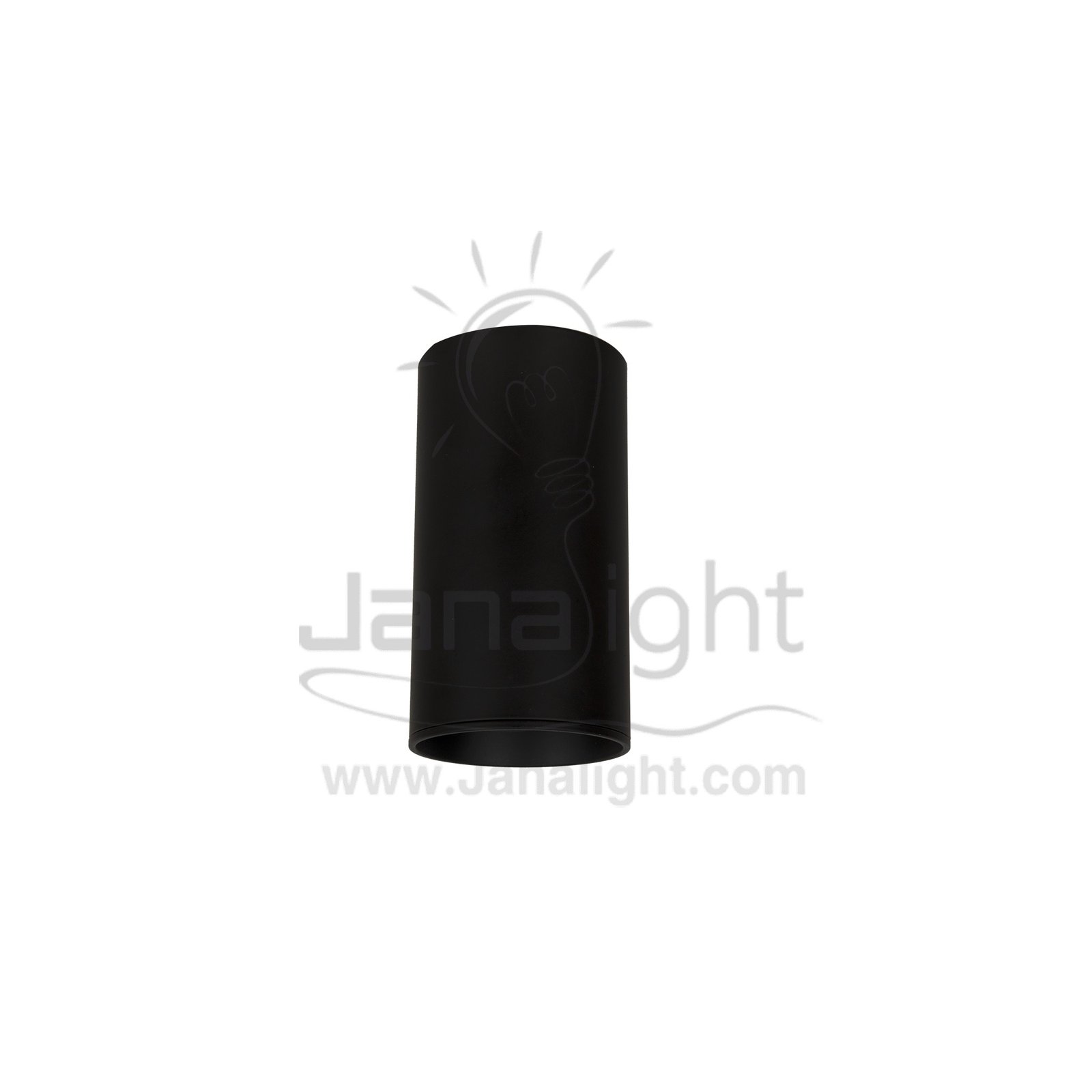 فريم سبوت سلندر مدور اسود فارغ رفيع 11سم cylinder downlight frame black 11cm/6cm
